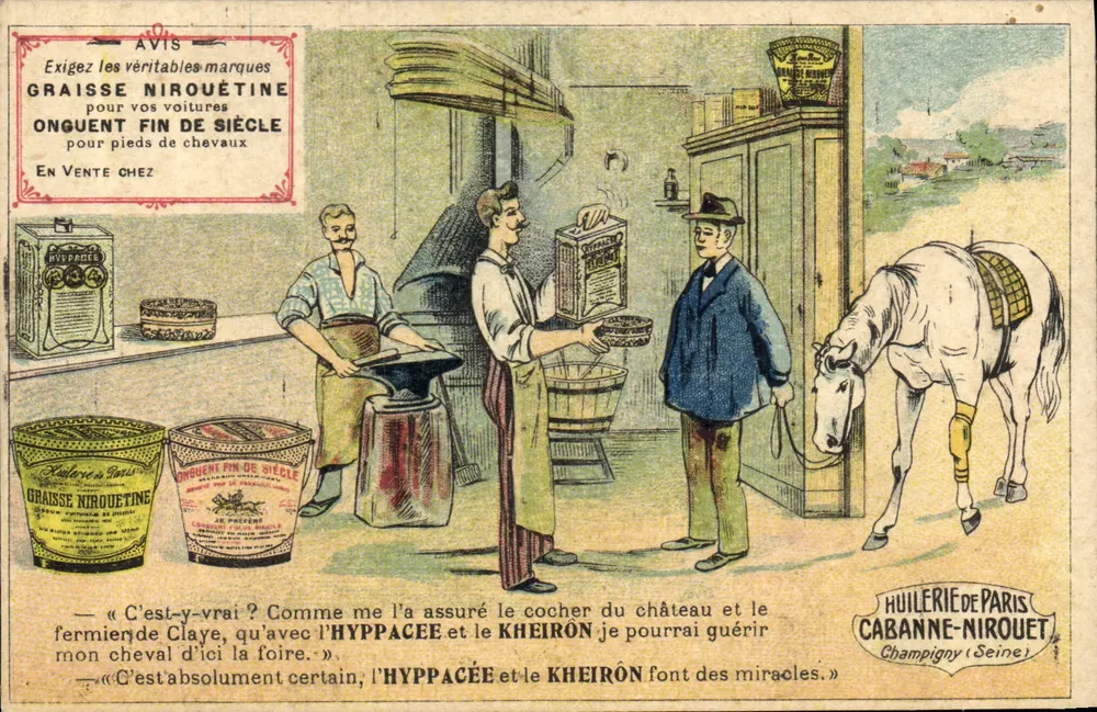 Fettwerkstatt für Pferde — Ölwerkstatt von Paris, Champigny (Seine) - Vorderseite