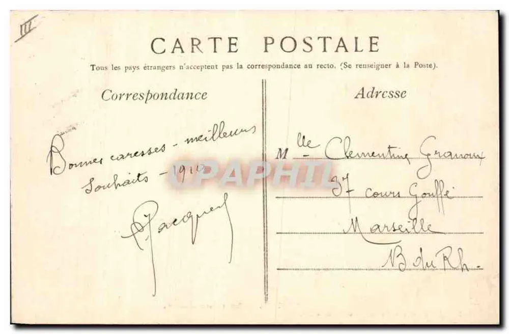 Nîmes — Duży Cedr — Dom Uniwersalny « Nowe Galerie » Nîmes - Rewers