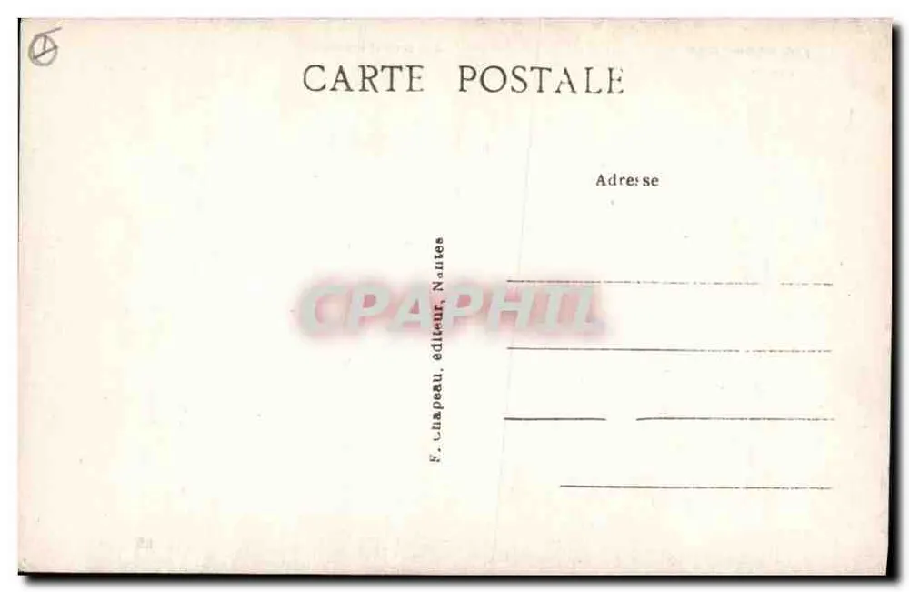 Pornichet — Im Pinienwald der Liebe, Die Pinien — F. Chapeau, Nantes - Rückseite