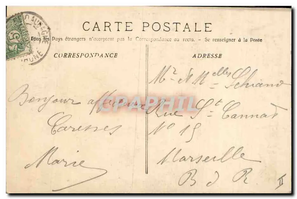 La Sainte-Baume — Der große Eiche — Verlag Kypre & Jacotte, Nr. 3258 - Rückseite