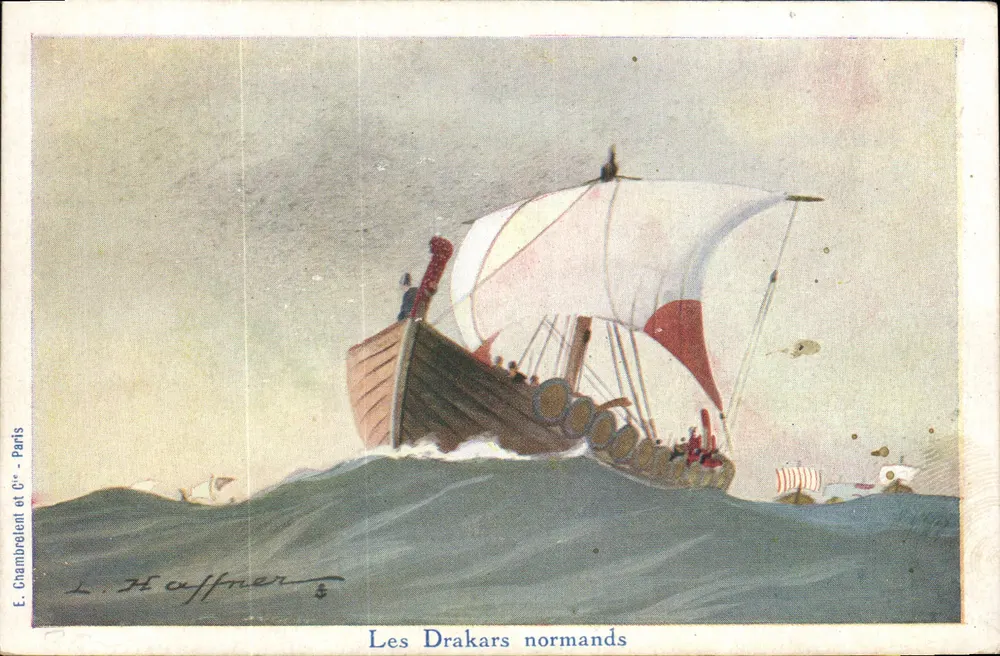 Die normannischen Drakars — E. Chambrelent et Cie - Paris - Vorderseite