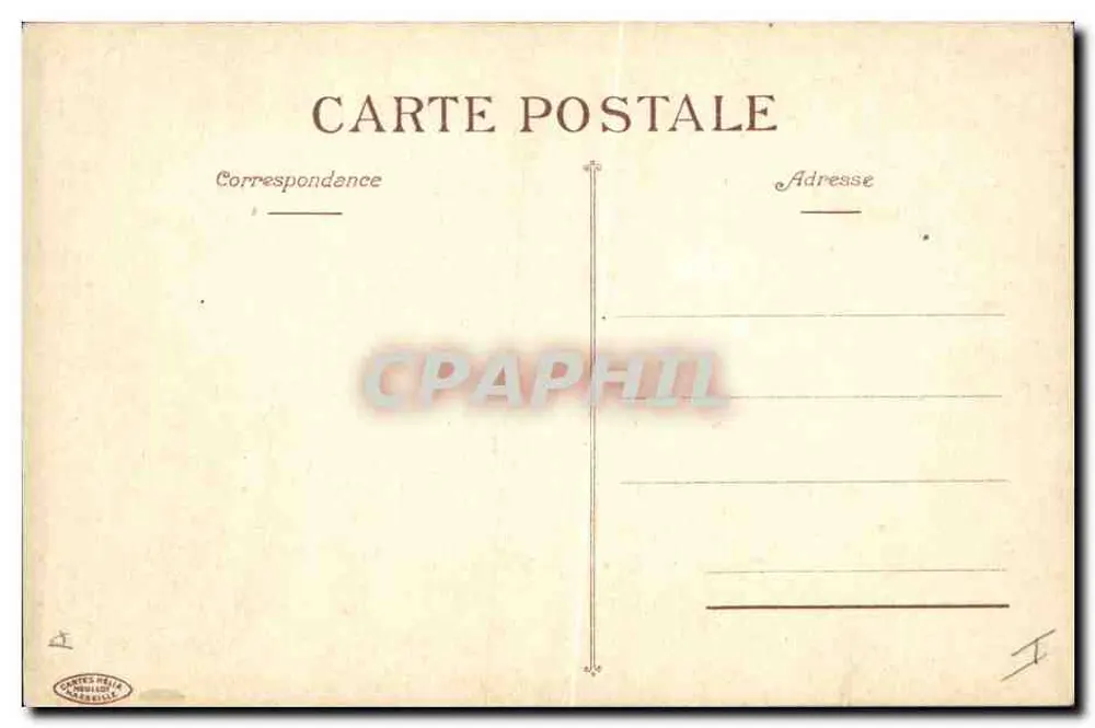 Papoulas — ilustração botânica — Cartes Heitz, Marselha - Verso