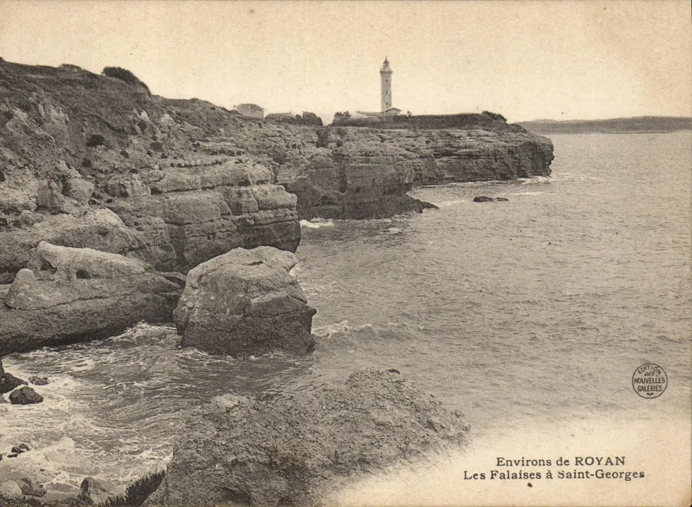 Die Klippen bei Saint-Georges — Umgebung von Royan — Ausgabe Nouvelles Galeries - Vorderseite