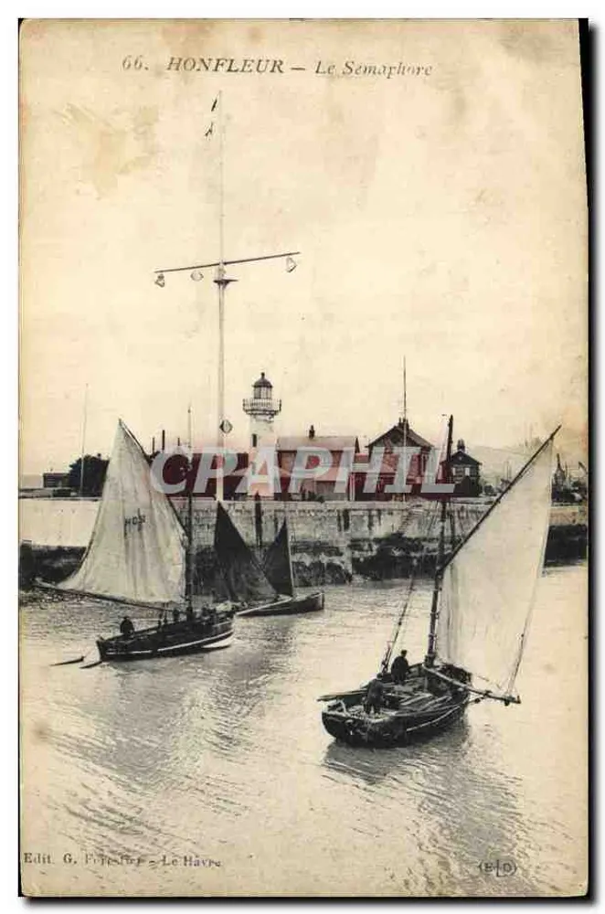 Honfleur — O Sémaphore — Edit. G. Fret, Le Havre - Frente