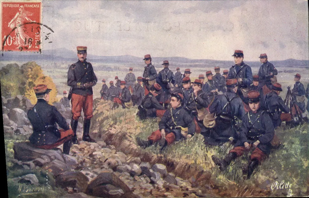 Infantaria francesa — Exército Francês — Tuck - Frente