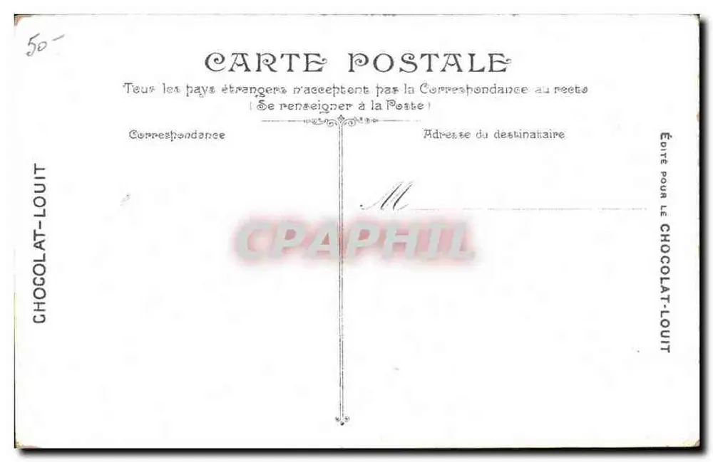Infanterie. Abgang eines Soldaten — L.V. & Cie, n° 3592 - Rückseite