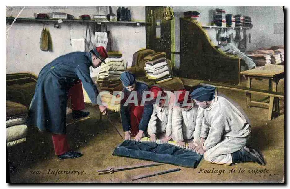 Infanterie — Rollen der Jacke — L.V. & C° - Vorderseite