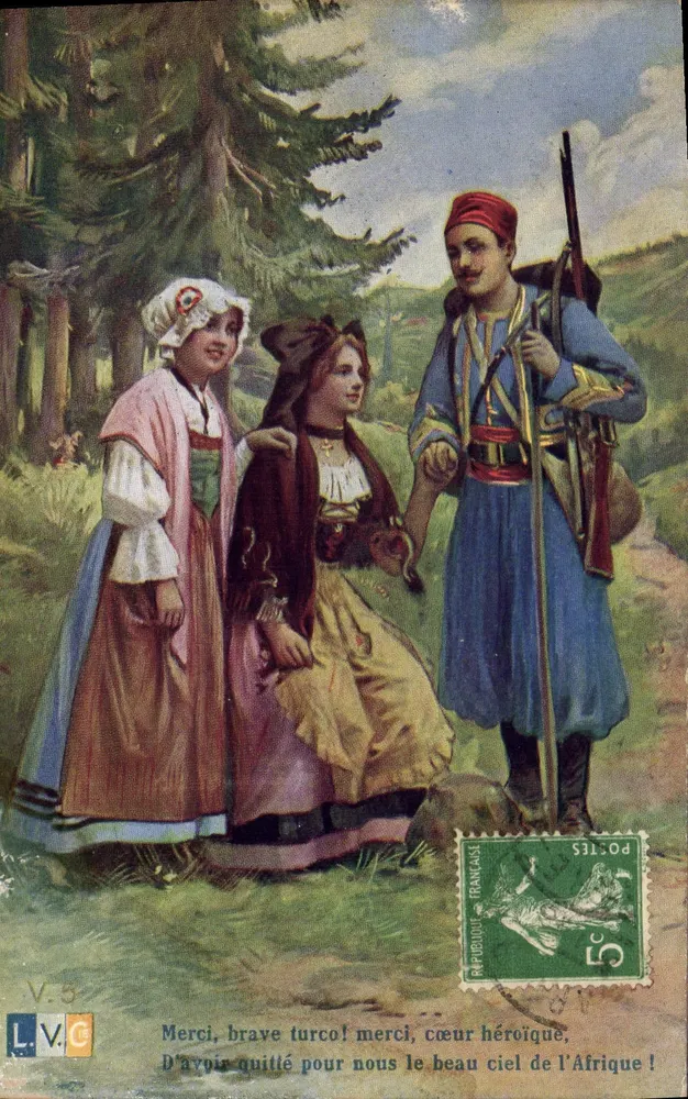 Duas jovens e um soldado turco — V.5 — L.V.C. - Frente