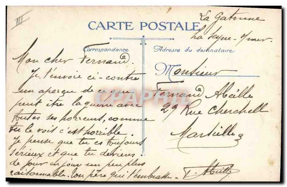 Schlacht an der Marne — Germigny-l'Évêque — T. Sako - Rückseite