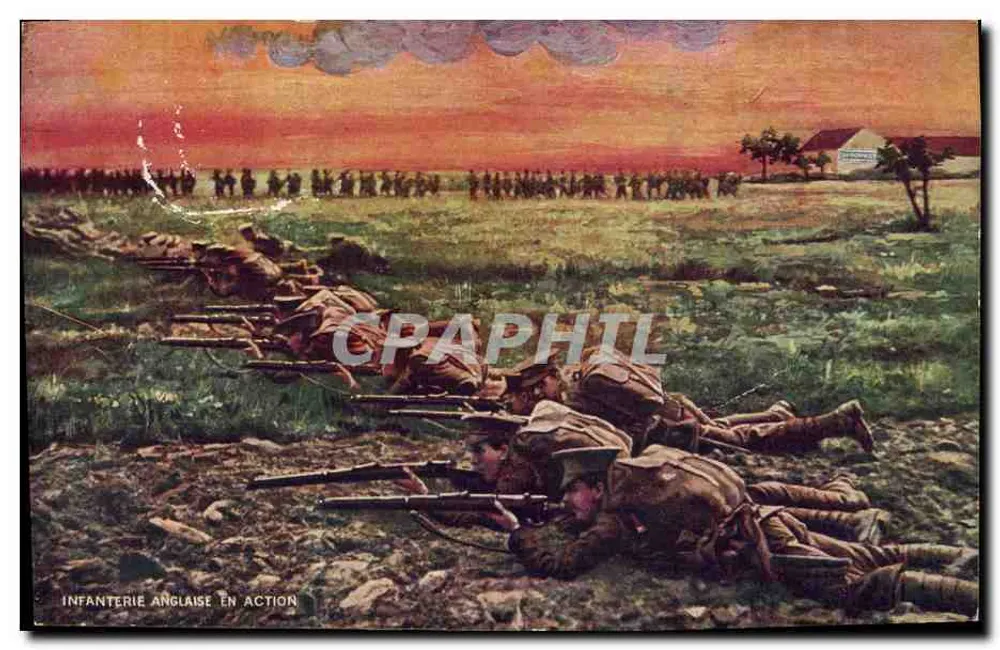 Englische Infanterie in Aktion — Edition Dubonnet - Vorderseite
