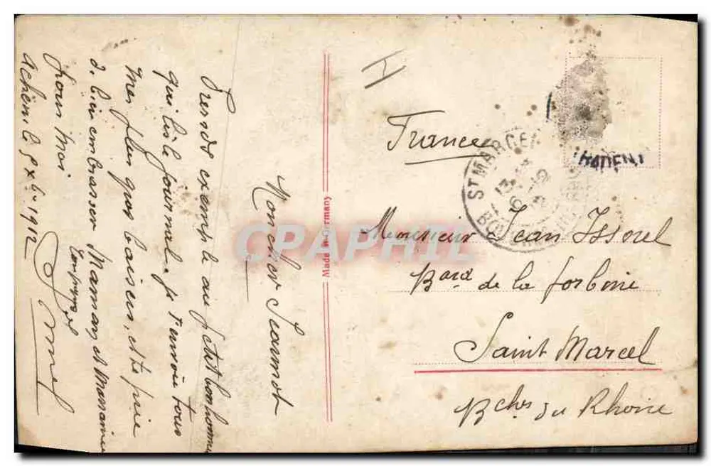 Criança usando óculos — propaganda para óculos — editor BOLS, n° 3438/6 - Verso