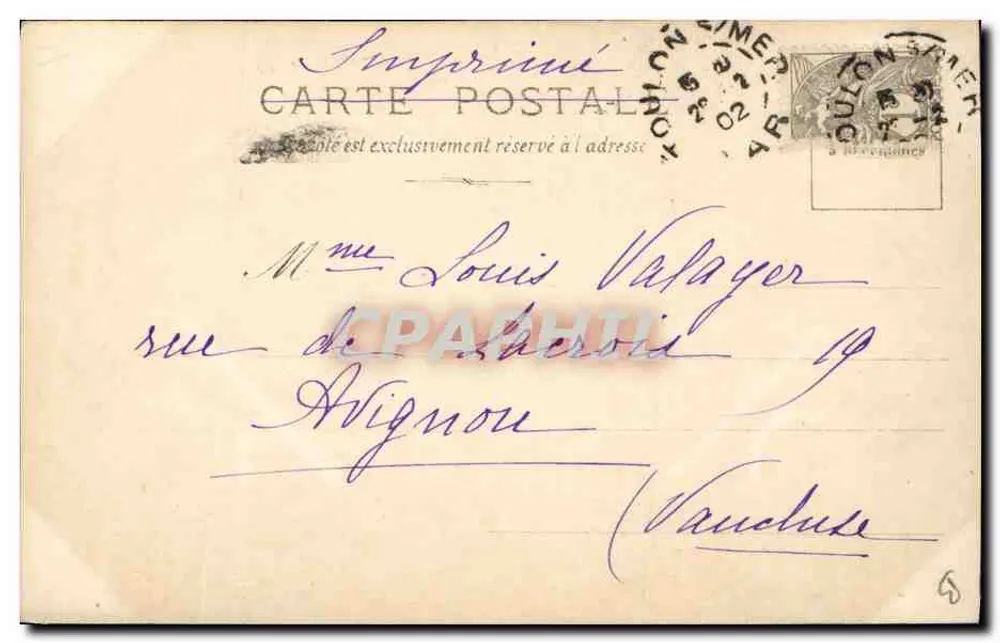 Retrato de mulher — fundo de jornal — fotogravura de Reutlinger Paris — editada por S.I.P. - Verso