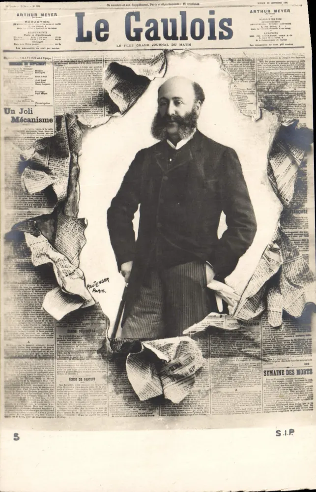 Arthur Meyer — Portrait — Le Gaulois, Paris - Vorderseite