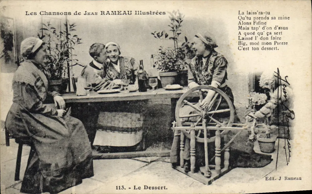 As Canções de Jean RAMEAU Ilustradas — O Sobremesa — Ed. J Rameau, n° 113 - Frente