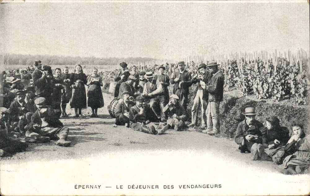 ÉPERNAY — LE DÉJEUNER DES VENDANGEURS — Paerck, Paris - Vorderseite