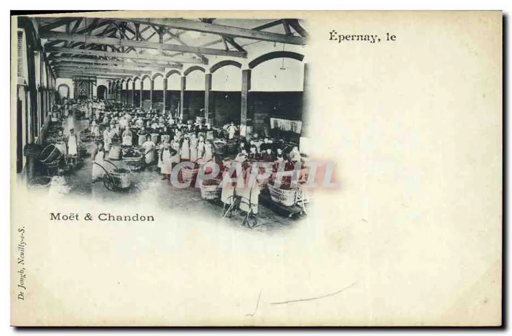Épernay, le — fábrica Moët & Chandon — Dr. Jongh, Néaillly-S. - Frente