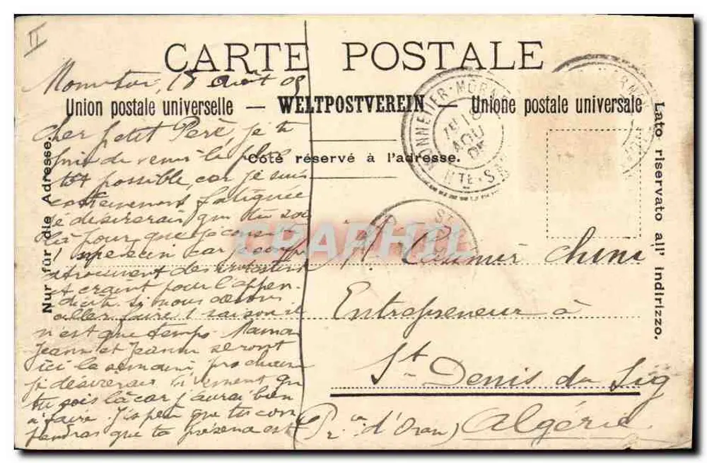 Paysage alpin avec vaches — éditeur Milka Suchard - Verso