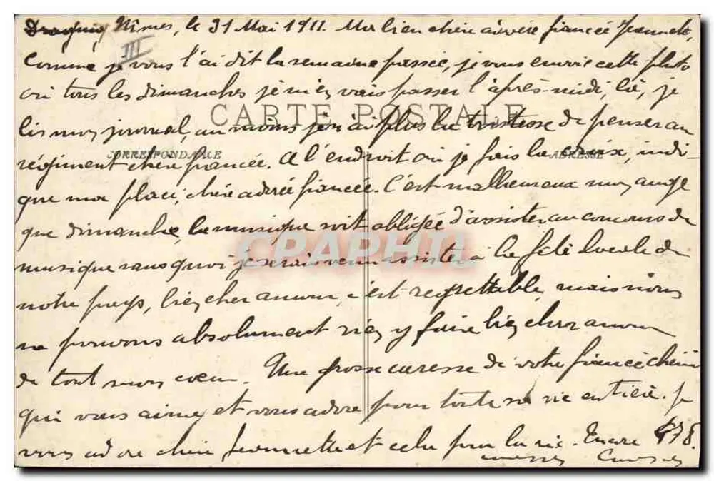Nîmes - Het Grote Cederaad — uitgever FOG, n° 1171 - Achterkant