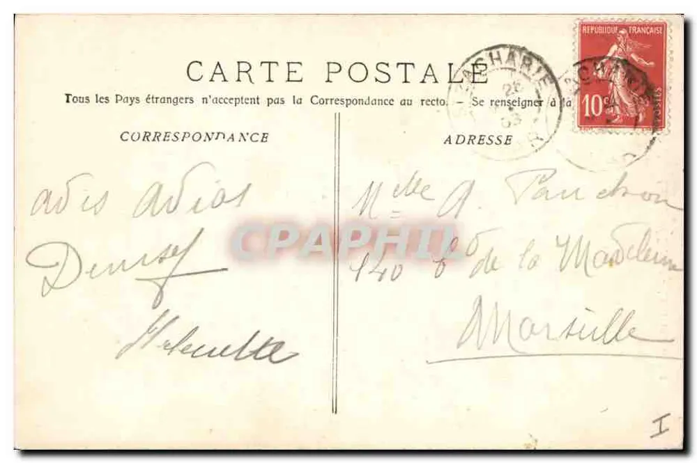 La Sainte-Baume - Der Große Eiche — Phototypie E. Lacour, Marseille, n° 3258 - Rückseite