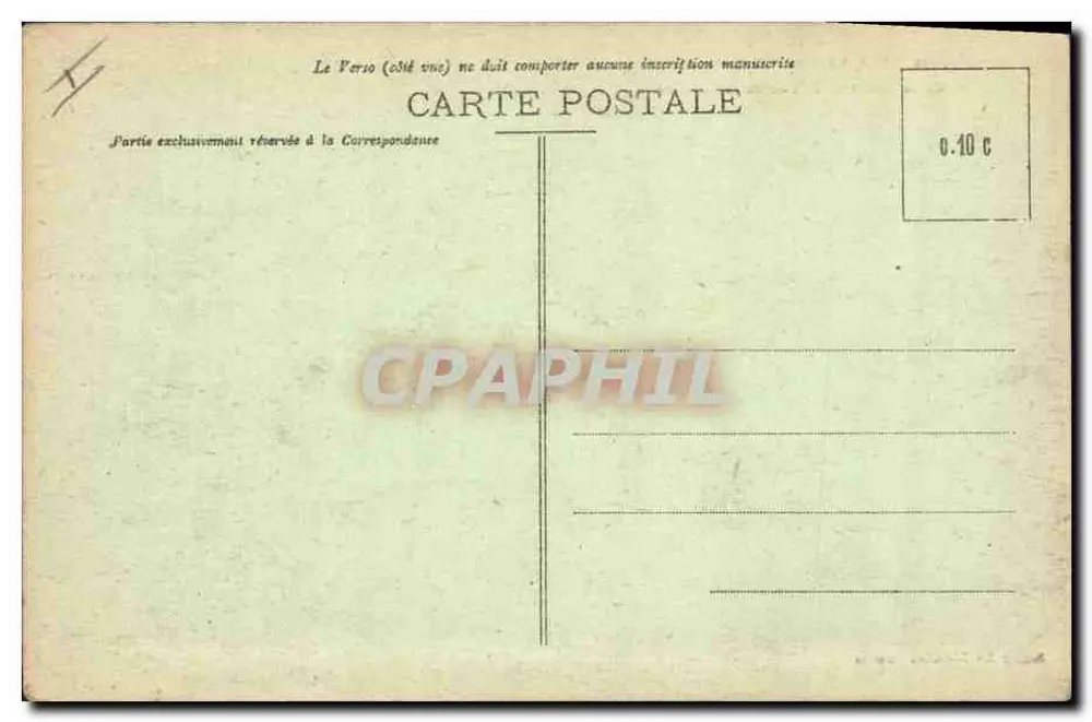 Les Sables-d'Olonne — Sturmflut an der Chaume-Mole — Edition der Nouvelles Galeries, Nr. 166 - Rückseite