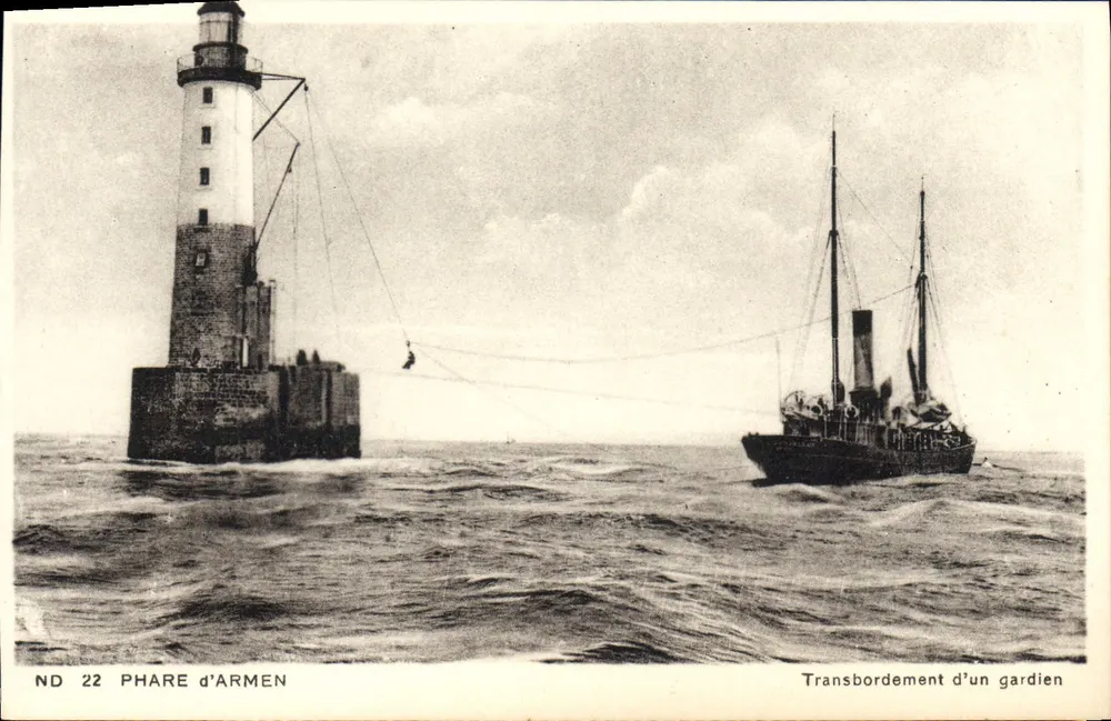 Farol de Armen — Transbordo de um guardião — ND 22 - Frente