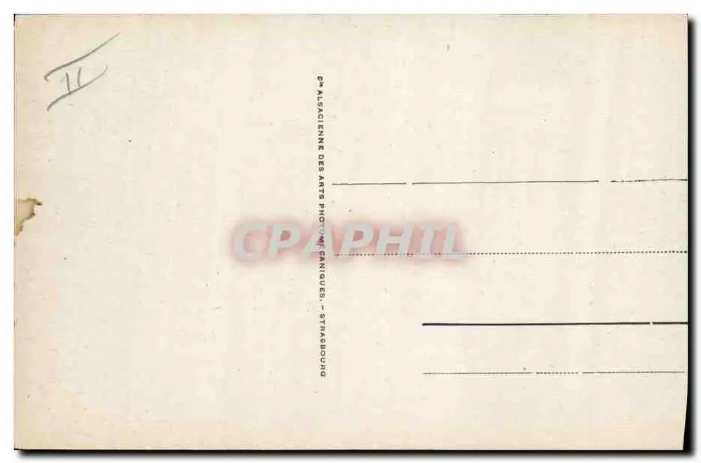 Trouville - Das Schiff aus Le Havre — Verlag Ch. Alsacienne des Arts Photographiques, Straßburg, Nr. 246 - Rückseite
