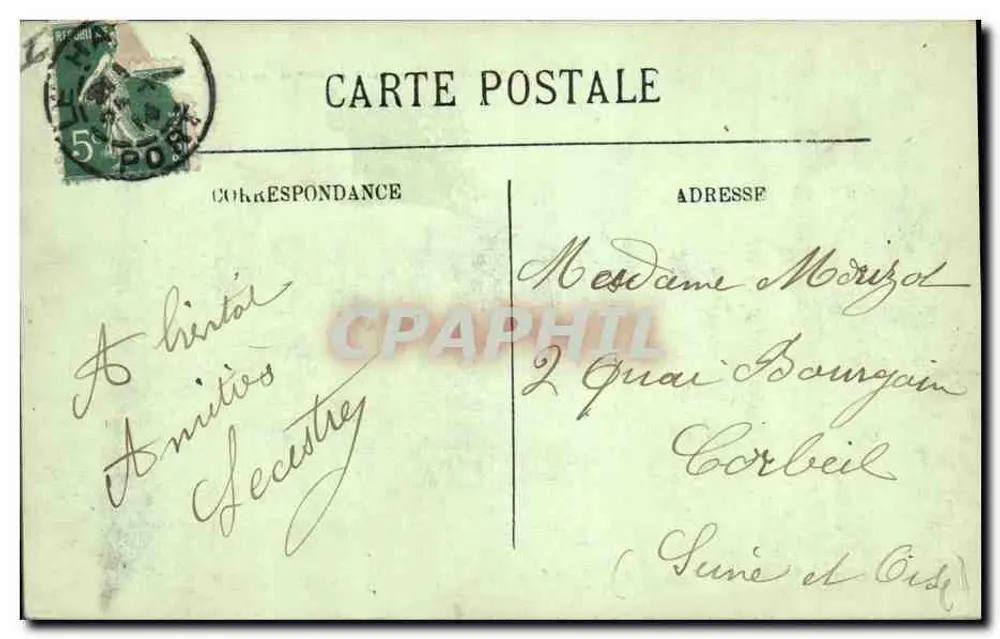 Sainte-Adresse — Os Faróis da Hève — LL. — N° 63 - Verso