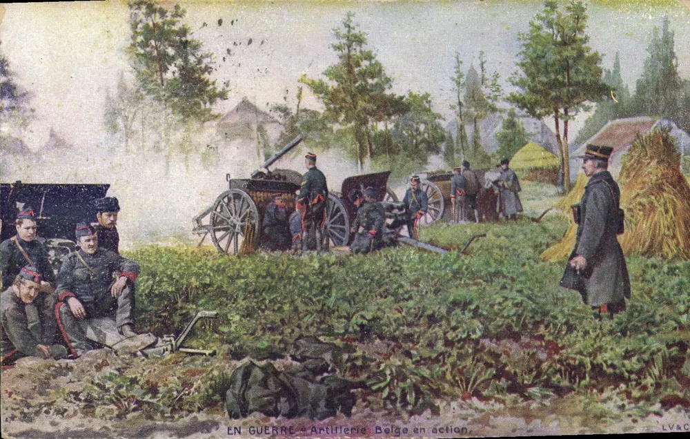 Belgische Artillerie in Aktion — LVAC - Vorderseite