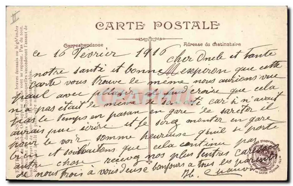 Soldados britânicos entre dois assaltos — Thiéry aîné, Marselha - Verso