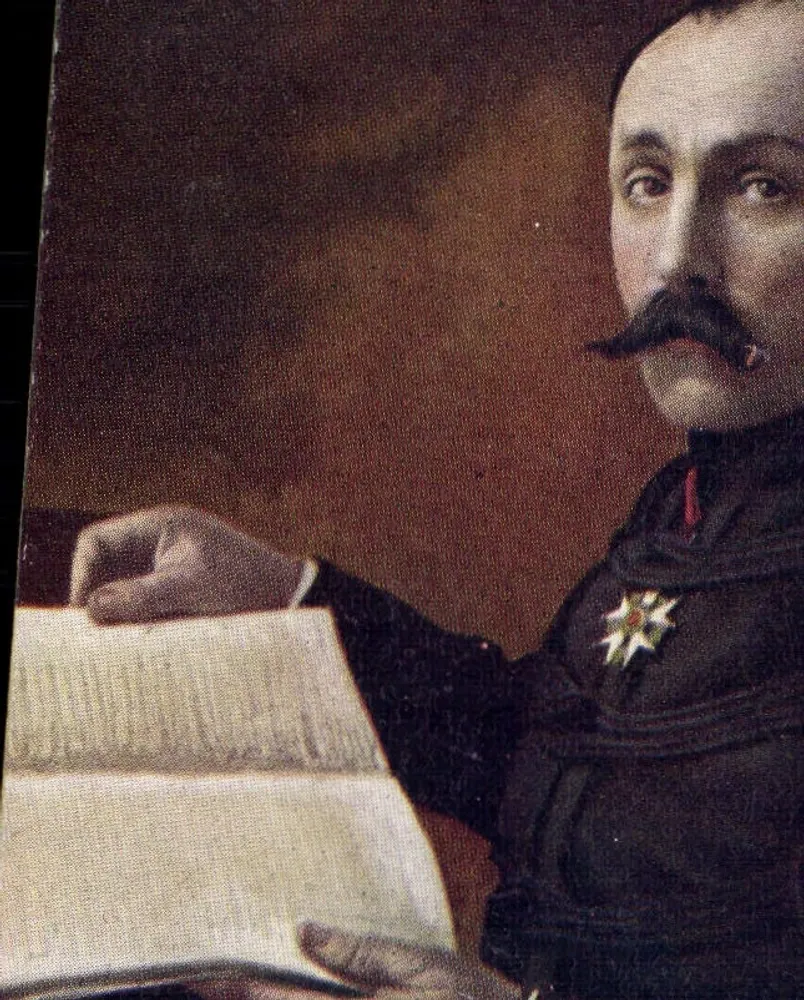 Retrato de um militar — editor desconhecido, número de série não visível - Frente