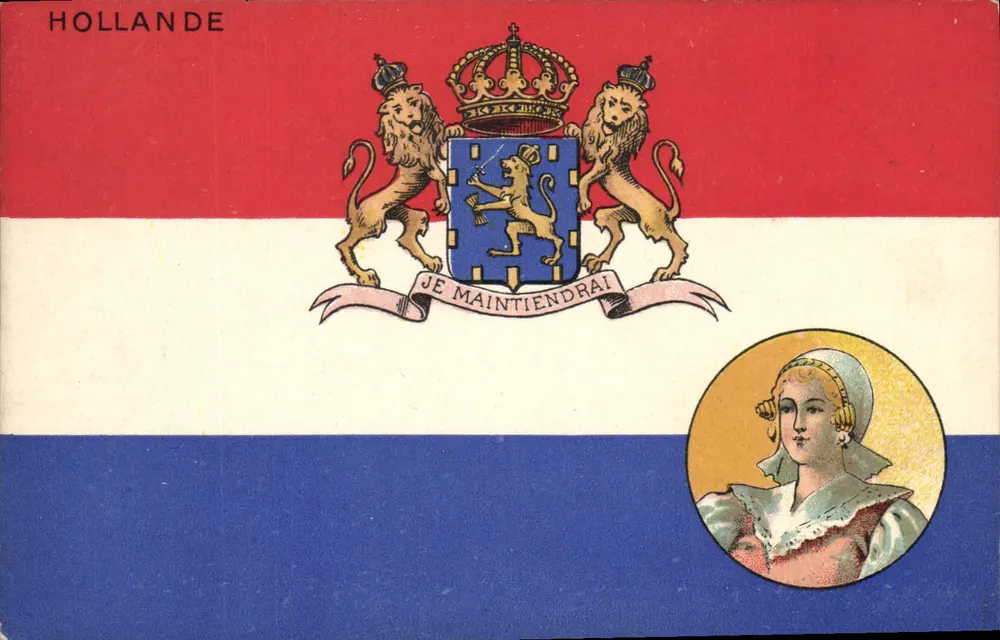 Holland — Flagge und Wappen — Magasin Général, Marseille - Vorderseite