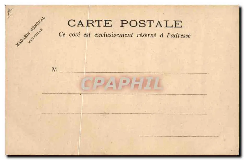 Transwaal — Flagge und Wappen — Generalwarenhandlung, Marseille - Rückseite