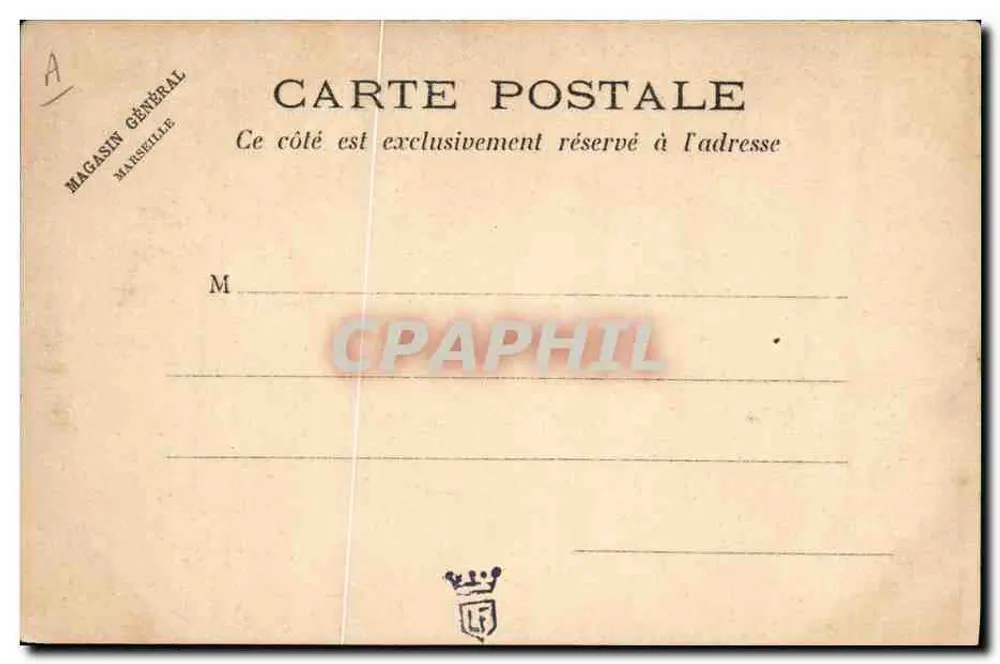 Vereinigte Staaten — amerikanisches Flagge mit Adler und Frau — Magasin Général, Marseille - Rückseite