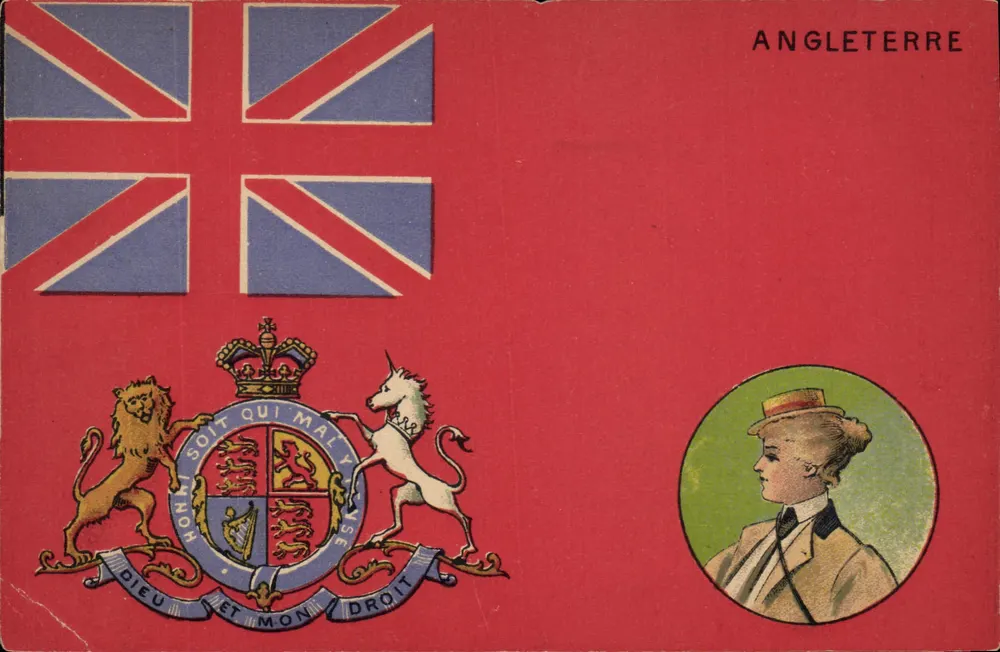 England — Flagge und Wappen — Magasin Général, Marseille - Vorderseite