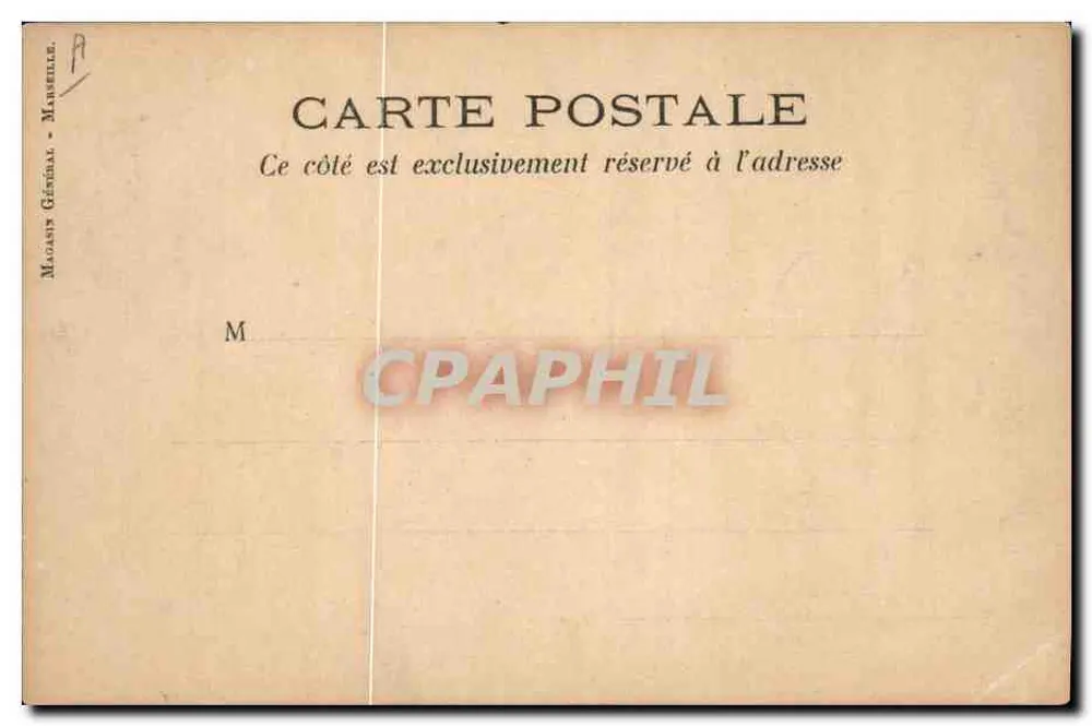 England — Flagge und Wappen — Magasin Général, Marseille - Rückseite