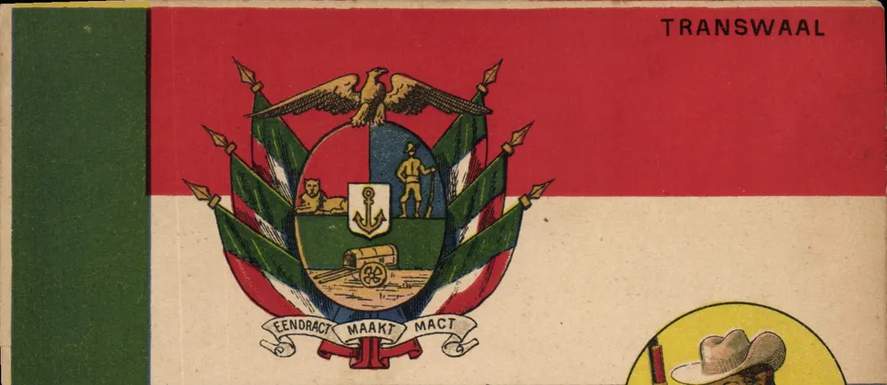 Transwaal — Wappen mit Adler und Devise — Magasin Général, Marseille - Vorderseite