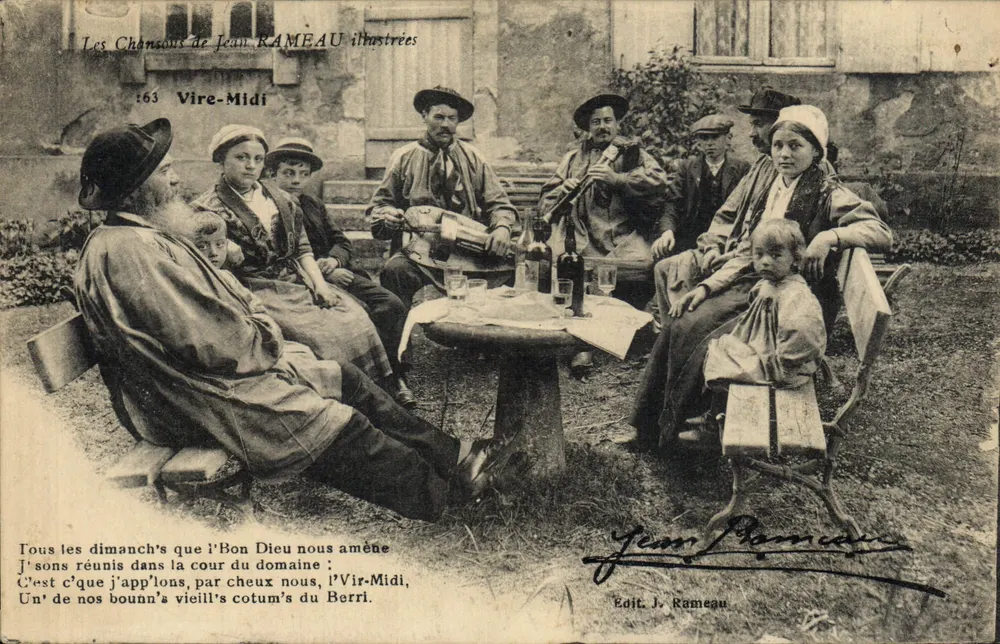 Vire-Midi — cena de vida rustica — Edit. J. Rameau, n°63 - Frente