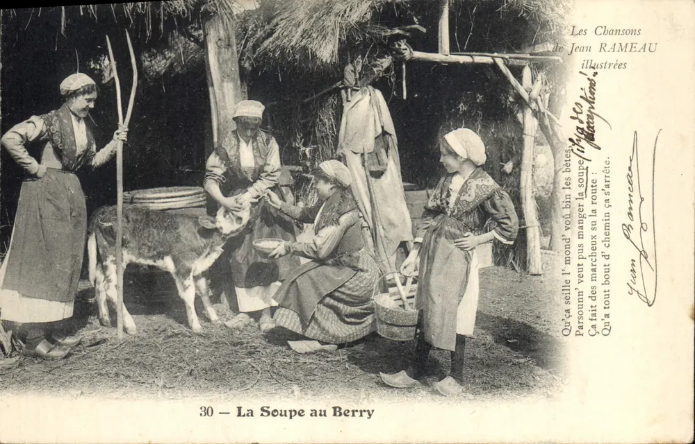 Die Suppe aus dem Berry — Illustrierte Lieder von Jean Rameau — Nr. 30 - Vorderseite