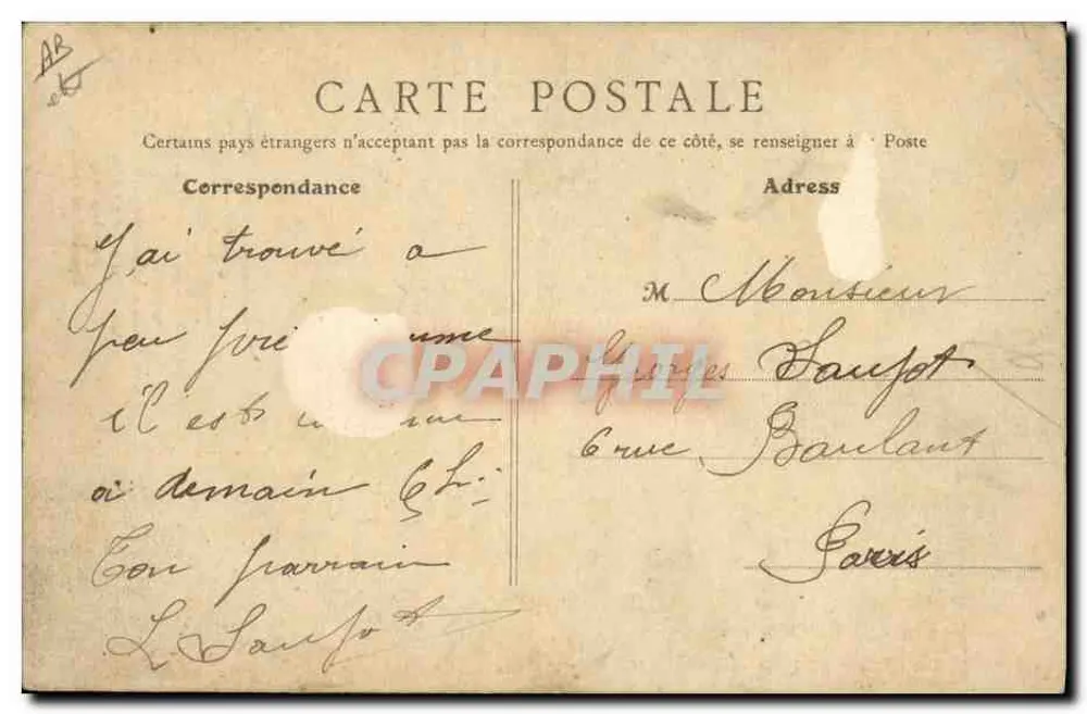 Canções de Jean RAMEAU — O Pequeno Valete — editor não visível, número de série 141 - Verso