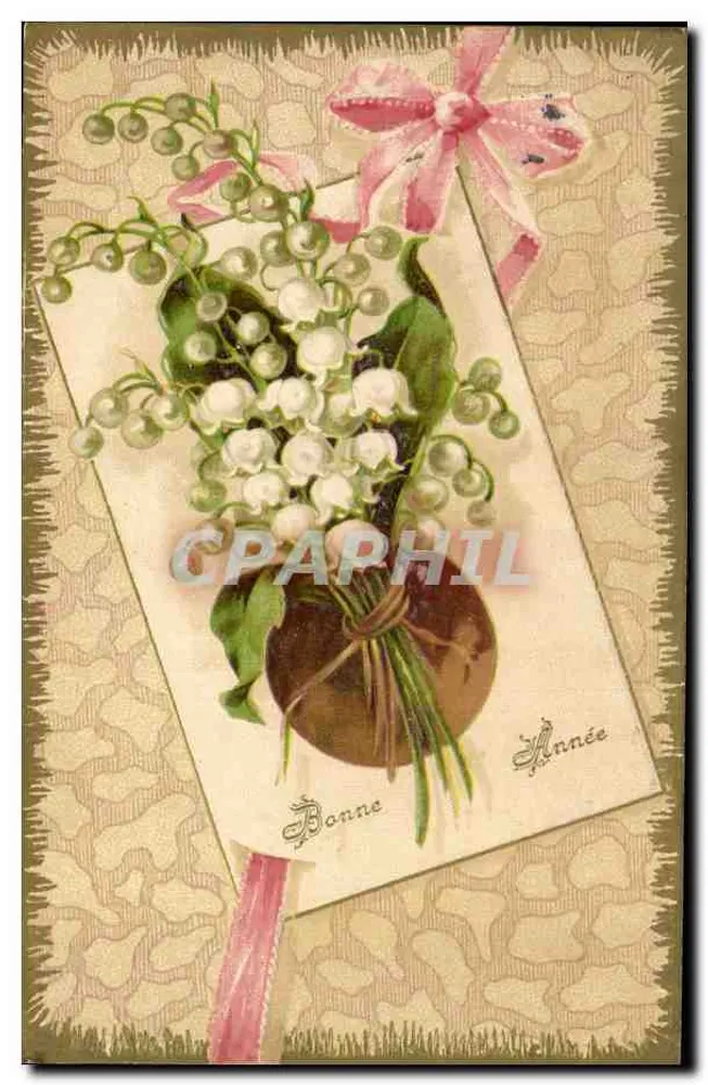 Büschel von Mohnblumen — Frohes Neues Jahr — unbekannter Verlag - Vorderseite