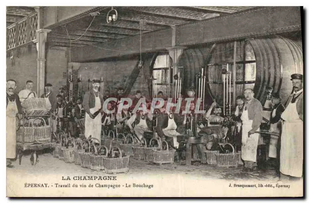 ÉPERNAY - Herstellung des Champagnerweins - Der Korken - J. Benezusmart, Verlag, Épernay - Vorderseite