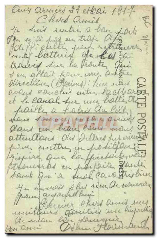 ÉPERNAY - Herstellung des Champagnerweins - Der Korken - J. Benezusmart, Verlag, Épernay - Rückseite