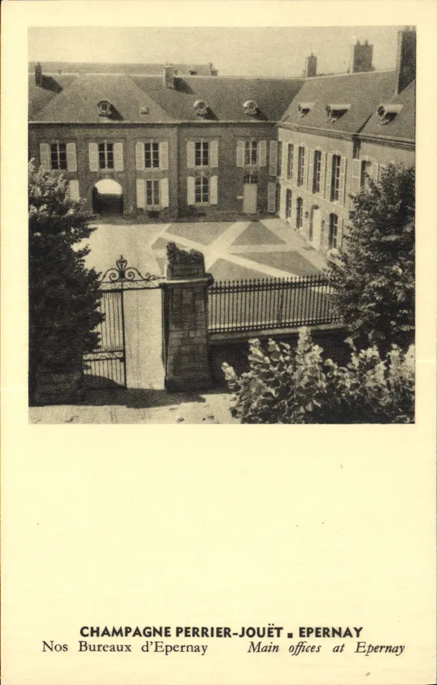 Büros der Champagne Perrier-Jouët in Epernay — Photo Zuber - Vorderseite