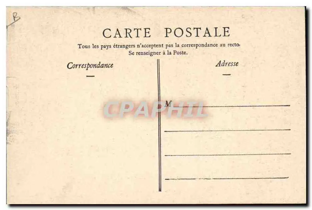 Empfang der Flaschen — Moët & Chandon — Foto. Em. Choque, Verlag, Épernay (Deposited) - Rückseite