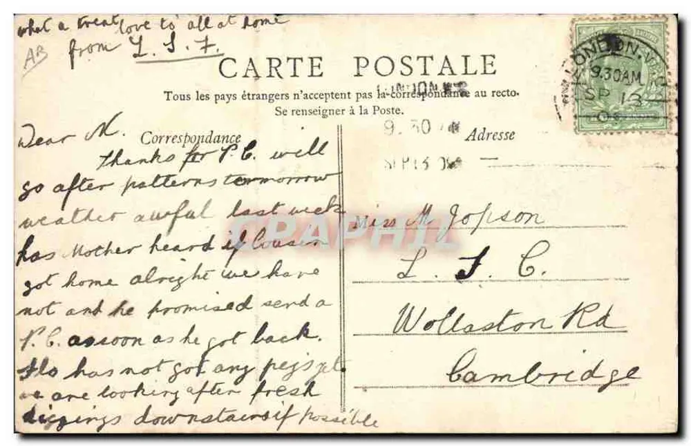 Flaschenfüllen — Moët & Chandon — Photo. Em. Choque, Verlag Epernay (Deposé) - Rückseite
