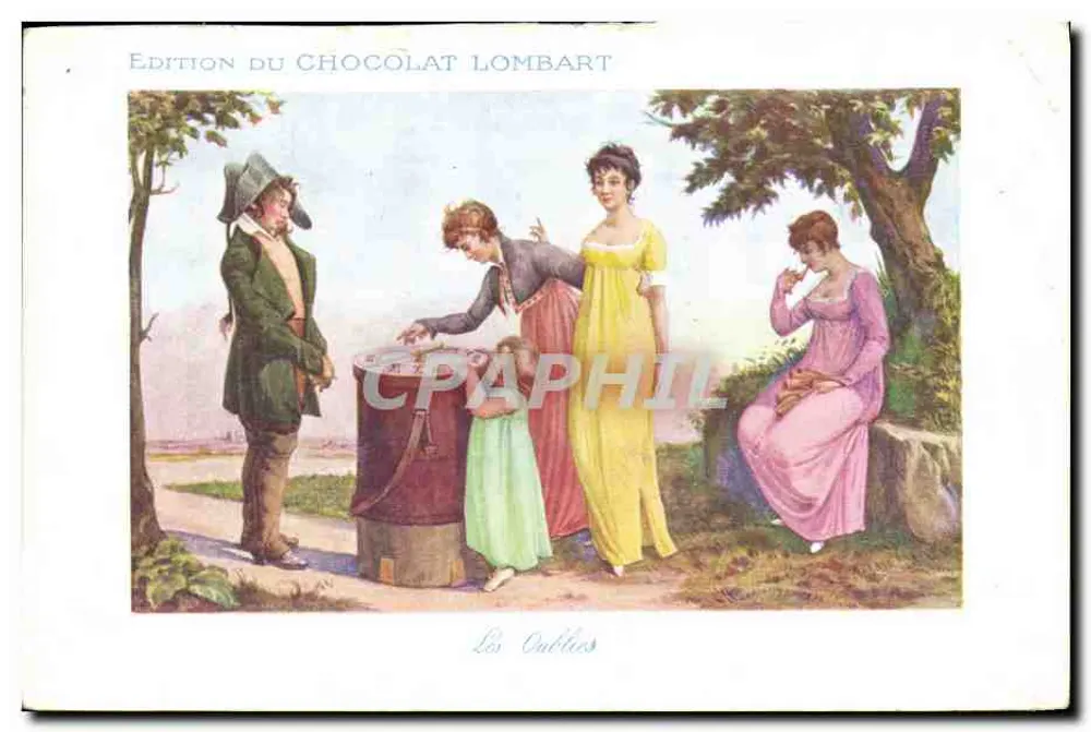 Die Vergessenen — Szenen im Garten mit vier Personen — Edition du Chocolat Lombart - Vorderseite