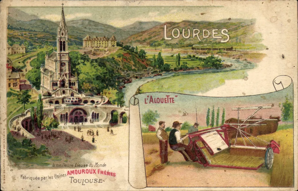 Lourdes — Die beste Webmaschine der Welt — Amouroux Frères, Toulouse - Vorderseite