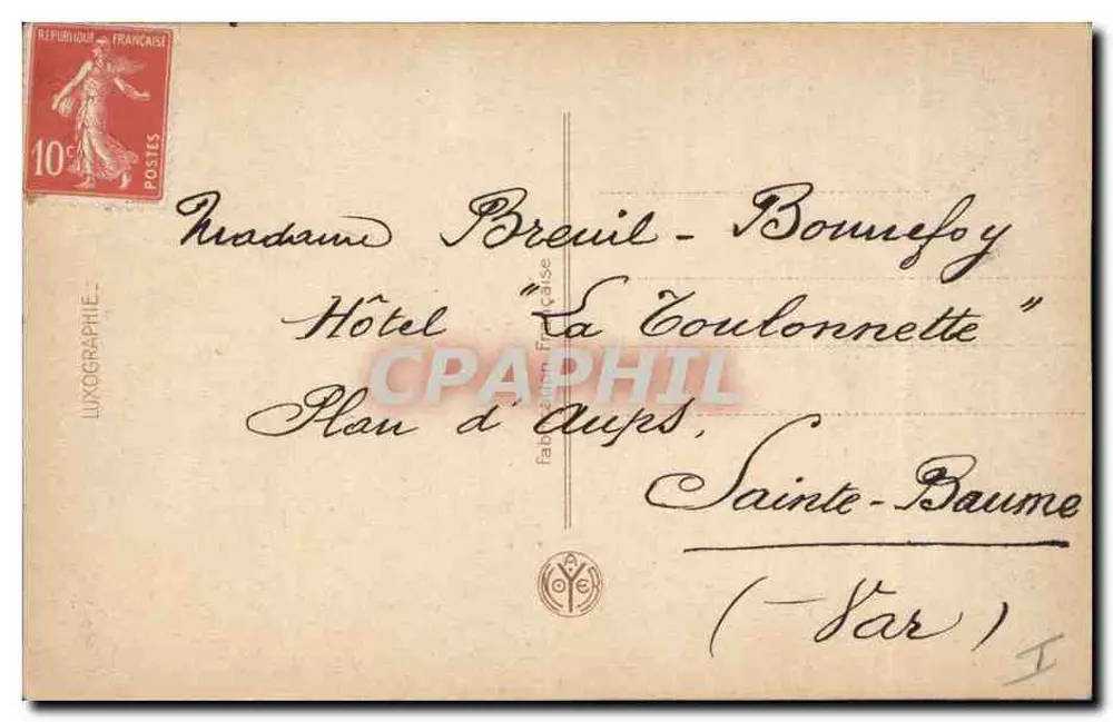 Flores de pensamento — A. Regaulle, n° 70 - Verso