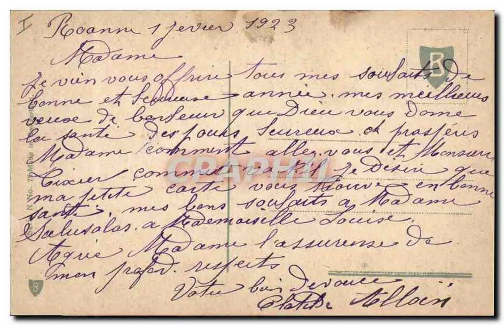 Arranjo de margaridas e flores silvestres — editor não identificado, número de série não visível - Verso