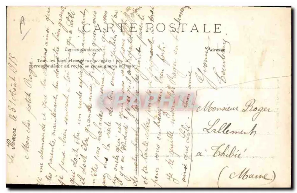 La Hève - Umgebung der Leuchttürme — Le Havre — n°184 - Rückseite